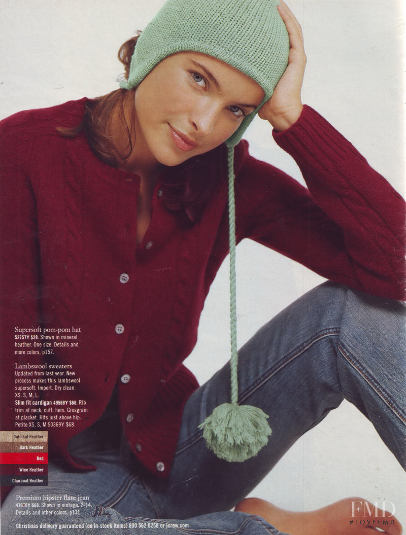 Ljupka Gojic featured in  the J.Crew catalogue for Holiday 2001