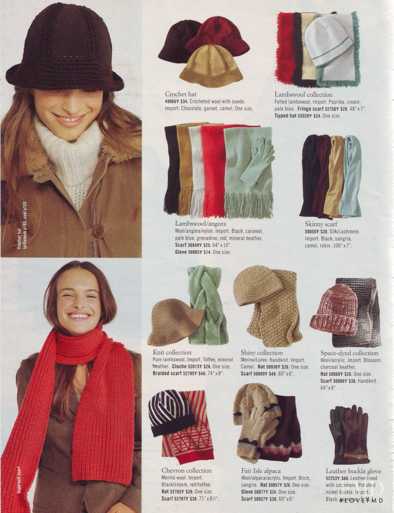 Ljupka Gojic featured in  the J.Crew catalogue for Holiday 2001