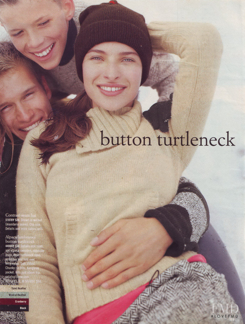 Ljupka Gojic featured in  the J.Crew catalogue for Holiday 2001