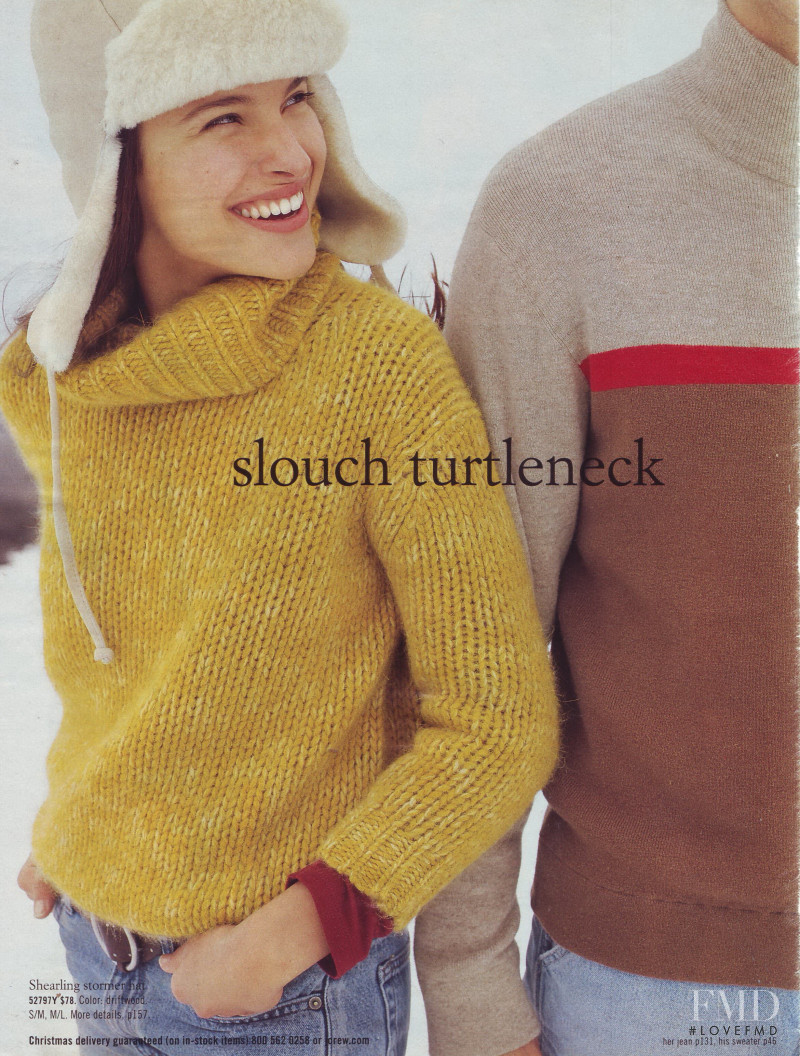 Ljupka Gojic featured in  the J.Crew catalogue for Holiday 2001