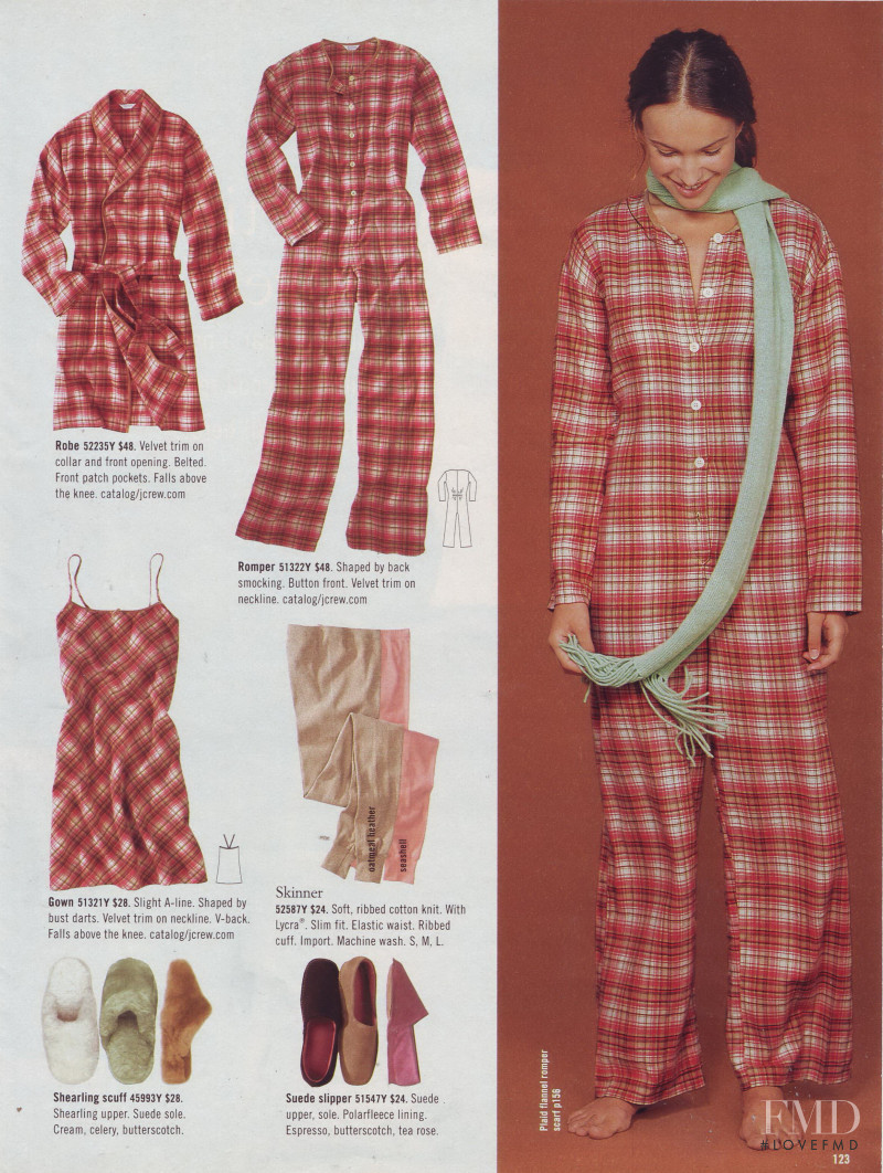Ljupka Gojic featured in  the J.Crew catalogue for Holiday 2001