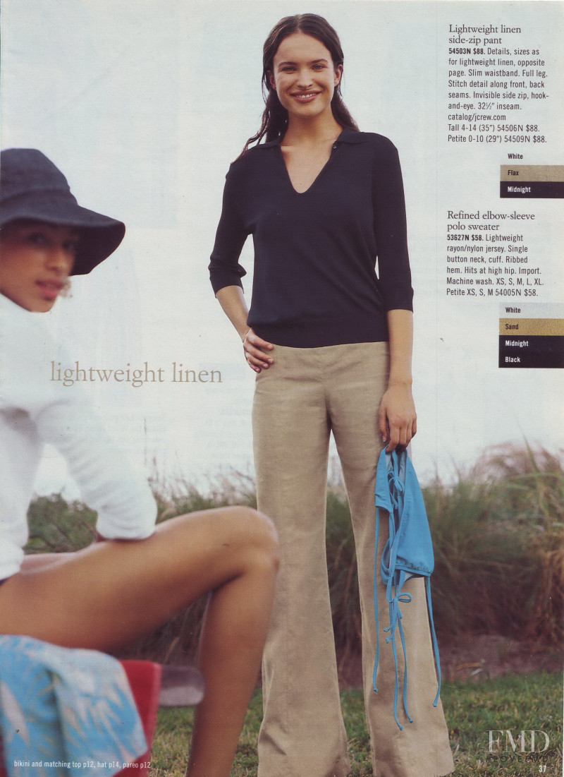 Ljupka Gojic featured in  the J.Crew catalogue for Summer 2002