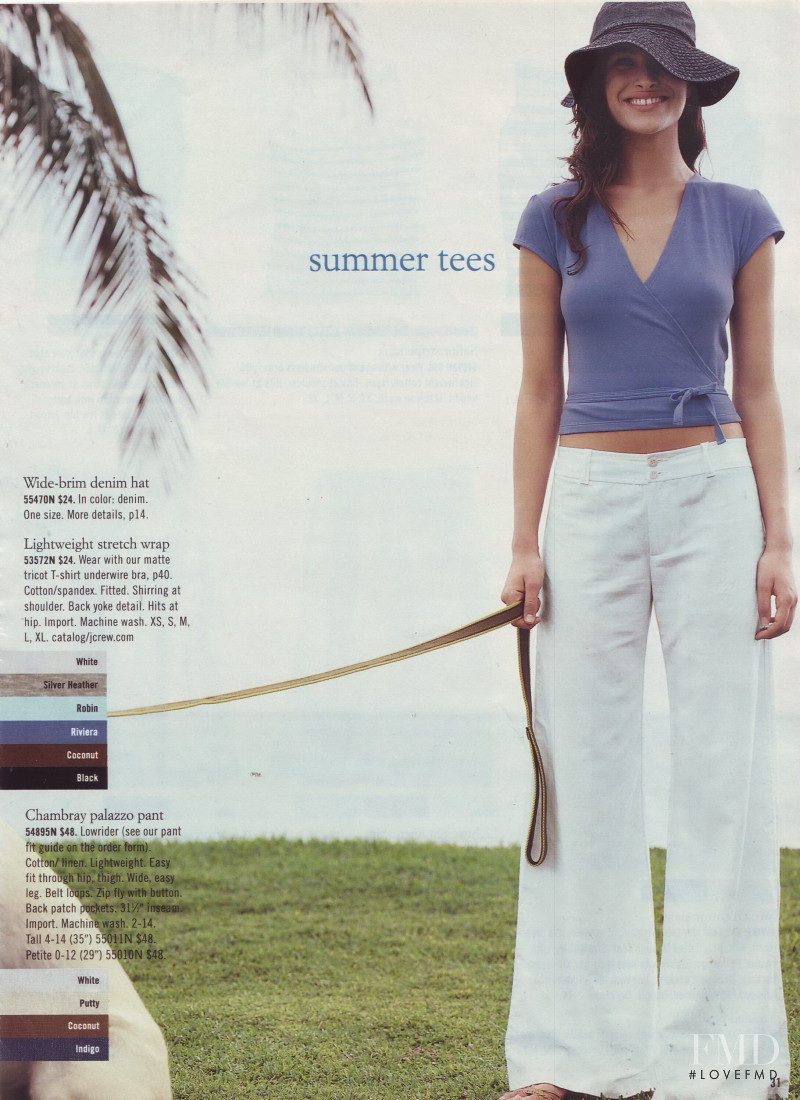 Ljupka Gojic featured in  the J.Crew catalogue for Summer 2002