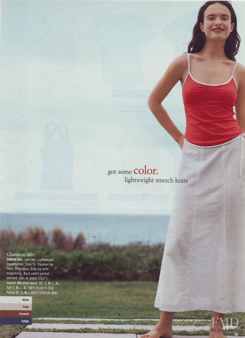 Ljupka Gojic featured in  the J.Crew catalogue for Summer 2002