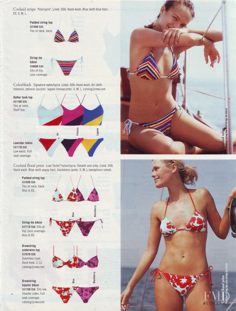 Ljupka Gojic featured in  the J.Crew catalogue for Spring 2002