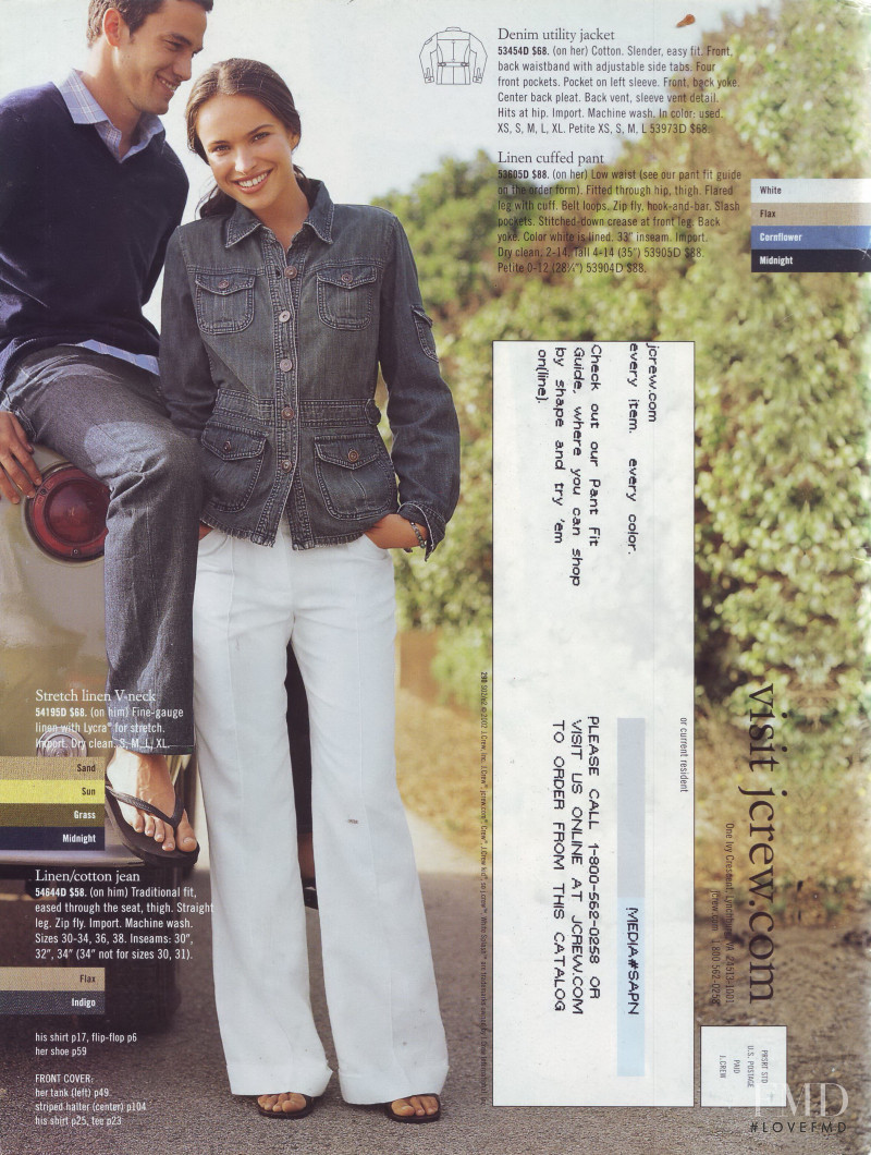 Ljupka Gojic featured in  the J.Crew catalogue for Spring 2002