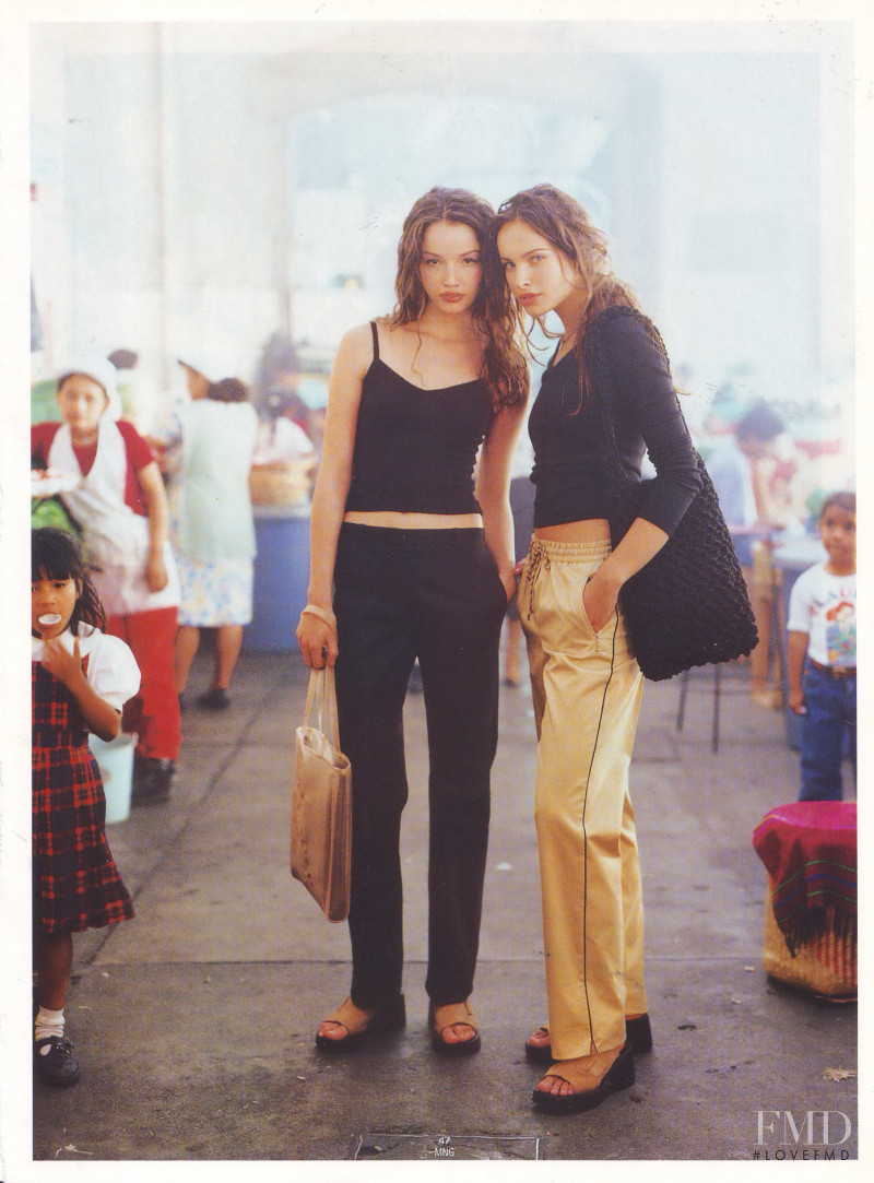 Ljupka Gojic featured in  the Mango lookbook for Spring 1998