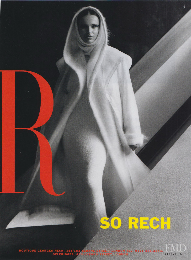 Ljupka Gojic featured in  the Georges Rech advertisement for Autumn/Winter 1999