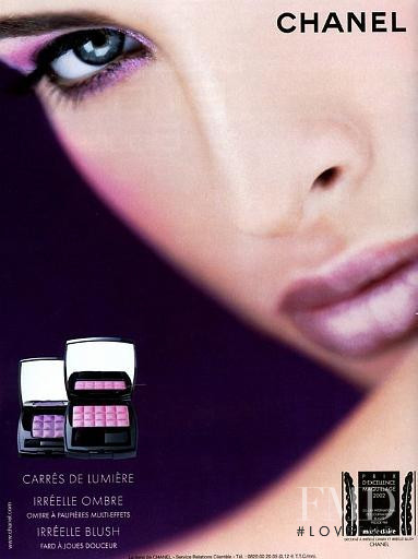 Ljupka Gojic featured in  the Chanel Beauty advertisement for Spring/Summer 2000