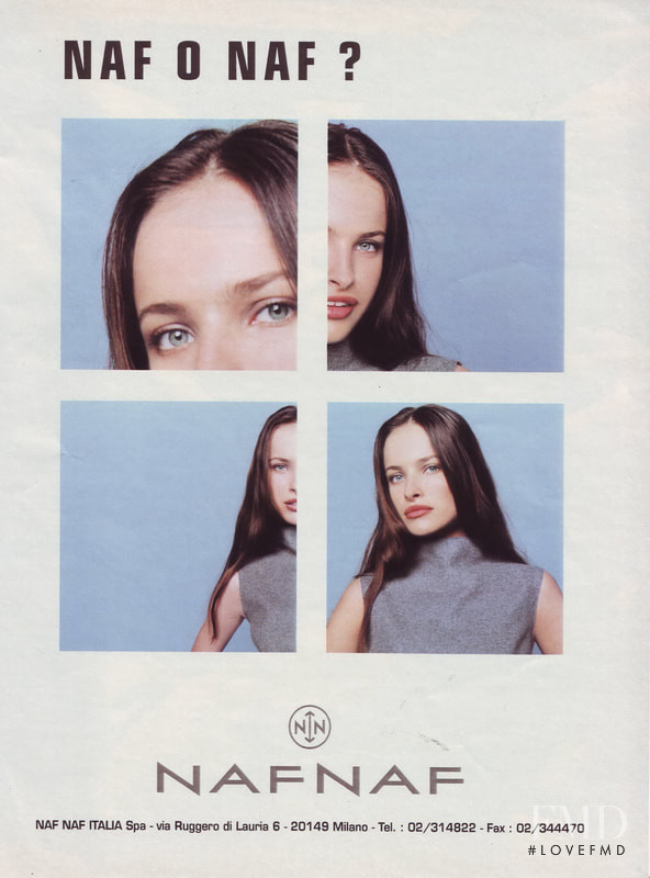 Ljupka Gojic featured in  the Naf Naf advertisement for Spring/Summer 1998