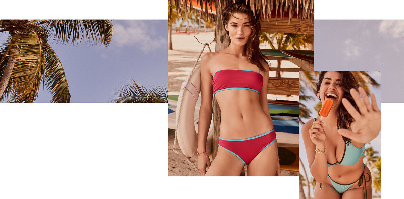 Grace Elizabeth featured in  the Victoria\'s Secret Swim catalogue for Autumn/Winter 2020