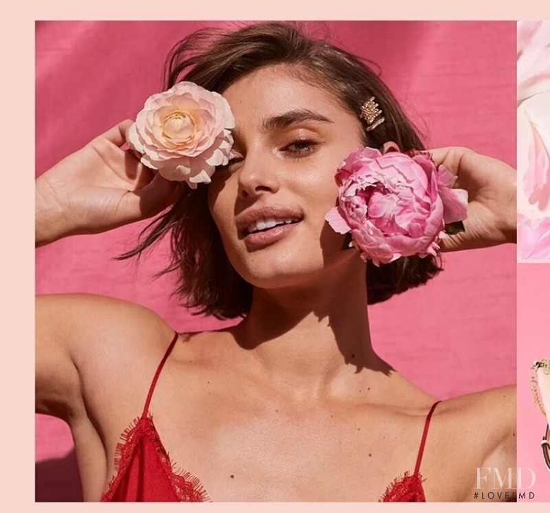 Taylor Hill featured in  the Victoria\'s Secret Valentine\'s Day advertisement for Spring 2021