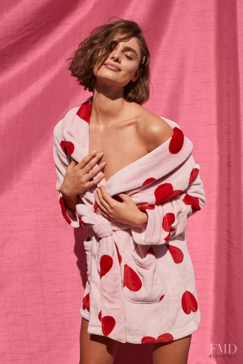Taylor Hill featured in  the Victoria\'s Secret Valentine\'s Day advertisement for Spring 2021