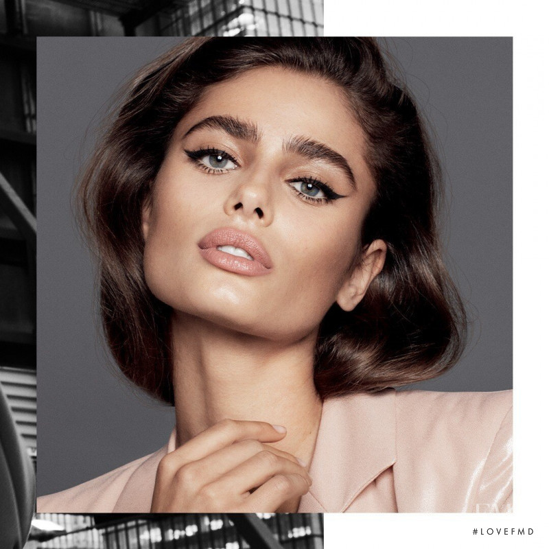 Taylor Hill featured in  the Lancome advertisement for Spring/Summer 2021