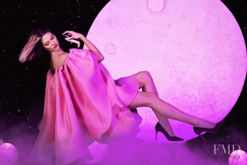 Karlie Kloss featured in  the Carolina Herrera New York Good Girl Fantastic Pink advertisement for Spring/Summer 2020