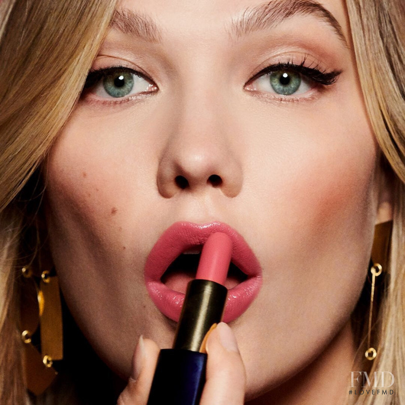 Karlie Kloss featured in  the Estée Lauder Pure Color advertisement for Spring/Summer 2020