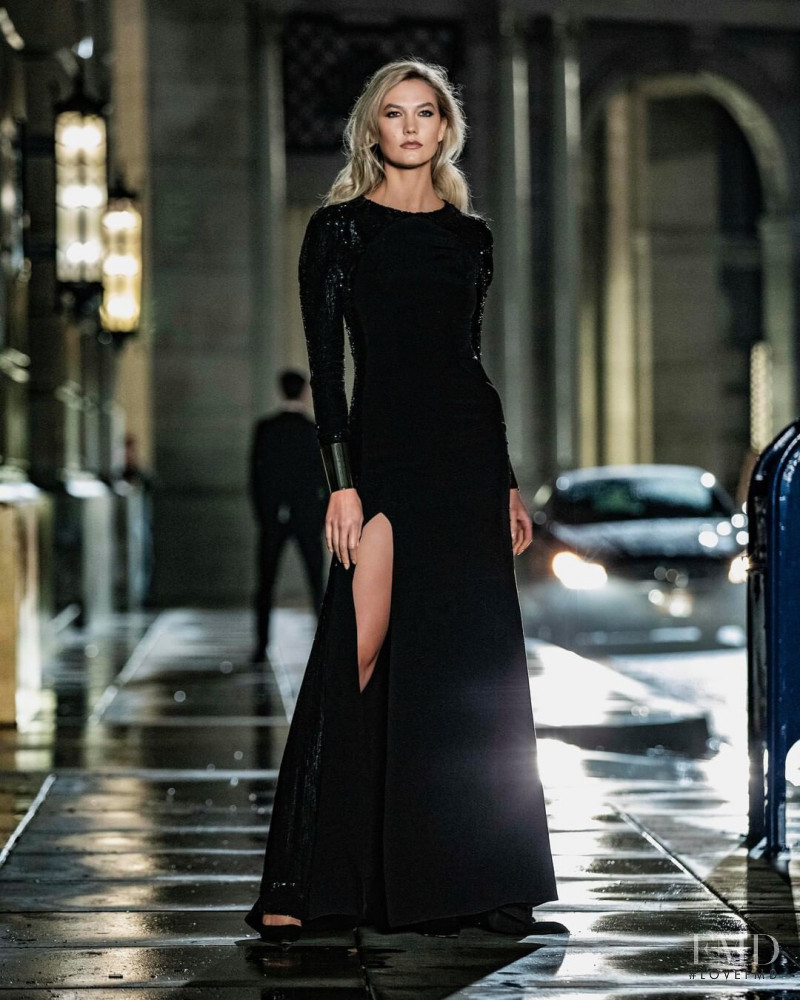 Karlie Kloss featured in  the Carolina Herrera New York Bad Boy advertisement for Autumn/Winter 2019