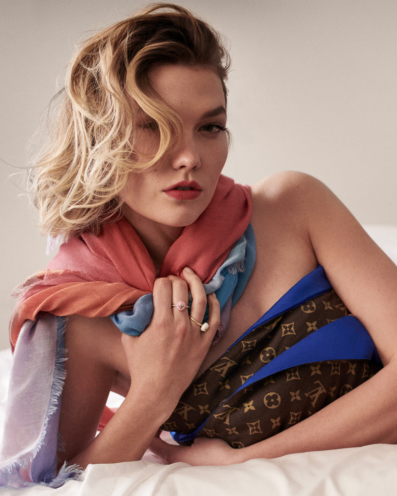 Karlie Kloss featured in  the Louis Vuitton x Alex Israël lookbook for Pre-Fall 2019