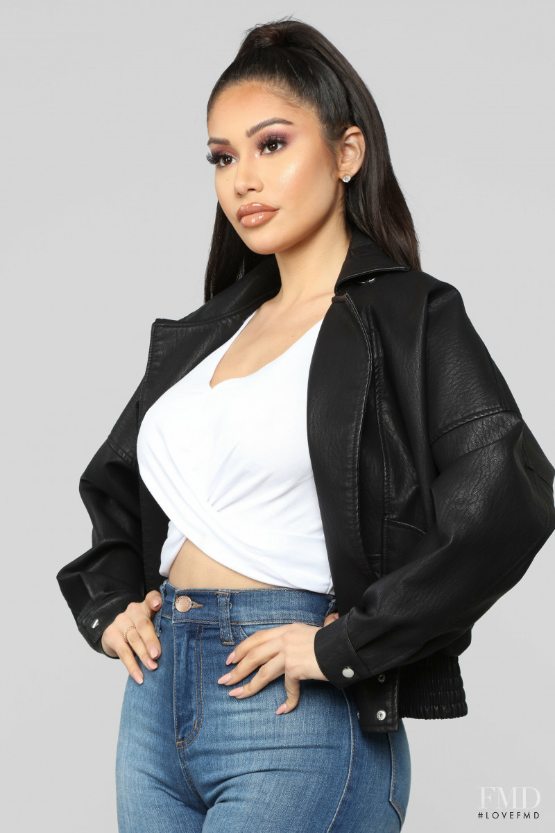 Janet Guzman featured in  the Fashion Nova catalogue for Spring/Summer 2019