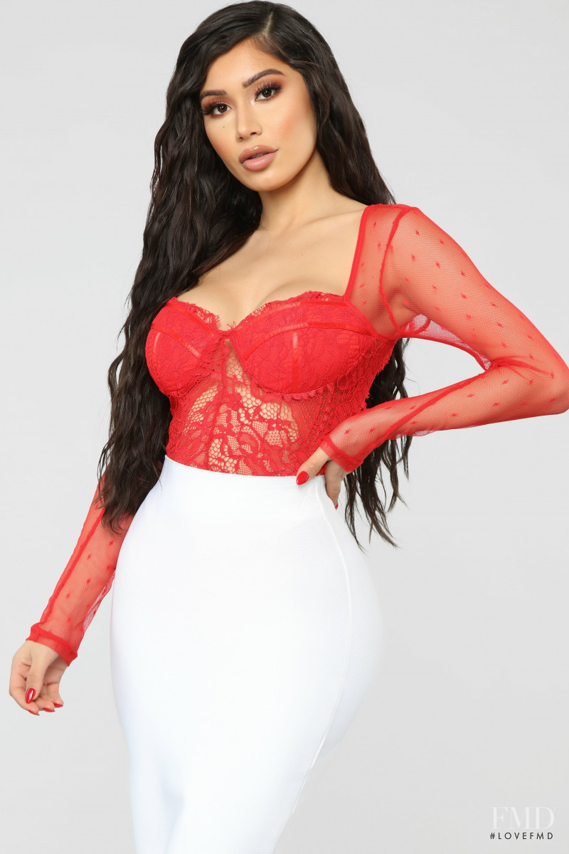 Janet Guzman featured in  the Fashion Nova catalogue for Spring/Summer 2019