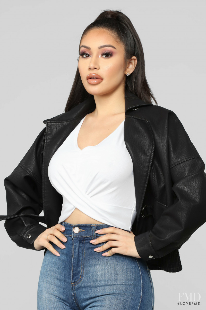 Janet Guzman featured in  the Fashion Nova catalogue for Spring/Summer 2019