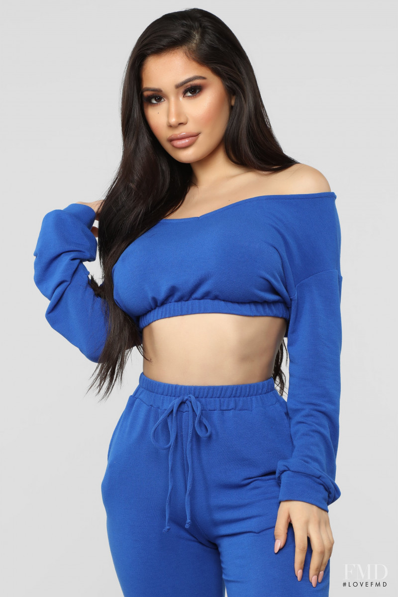 Janet Guzman featured in  the Fashion Nova catalogue for Spring/Summer 2019