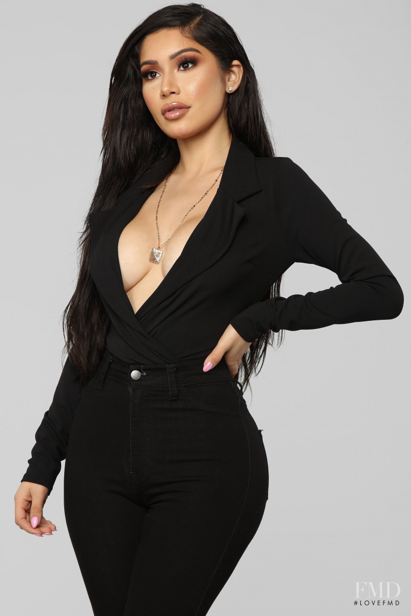 Janet Guzman featured in  the Fashion Nova catalogue for Spring/Summer 2019