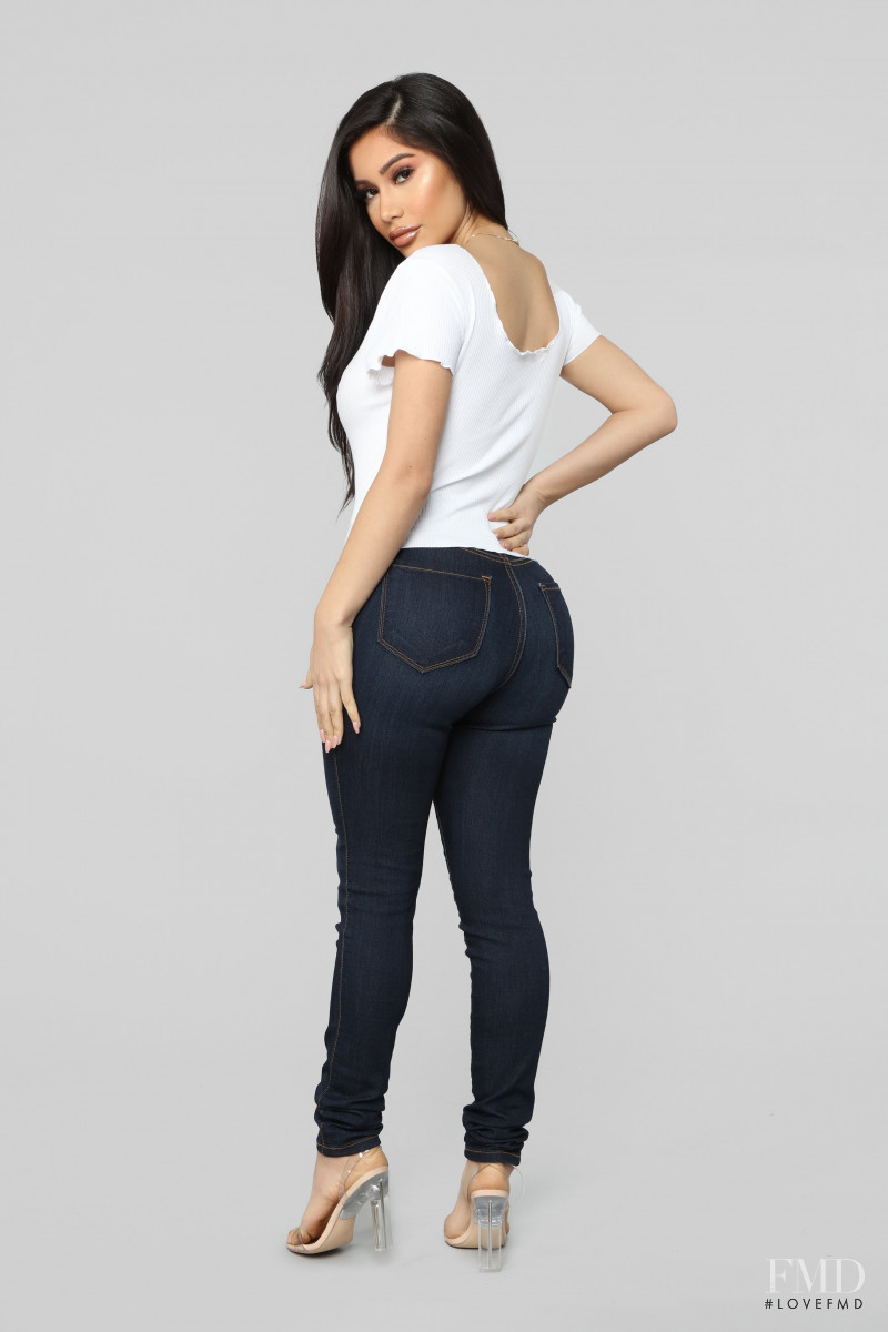 Janet Guzman featured in  the Fashion Nova catalogue for Spring/Summer 2019