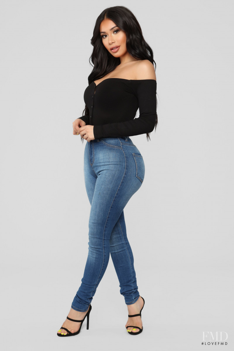 Janet Guzman featured in  the Fashion Nova catalogue for Spring/Summer 2019