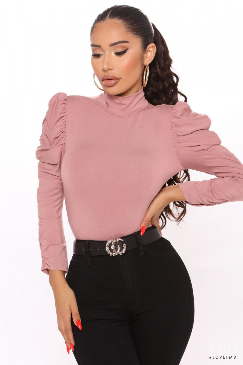 Janet Guzman featured in  the Fashion Nova catalogue for Fall 2020