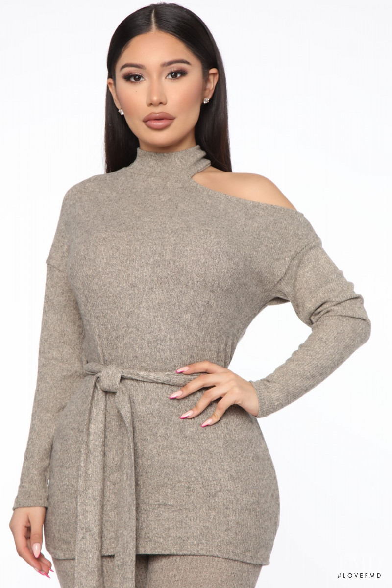 Janet Guzman featured in  the Fashion Nova catalogue for Fall 2020