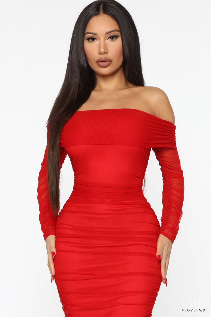 Janet Guzman featured in  the Fashion Nova catalogue for Fall 2020