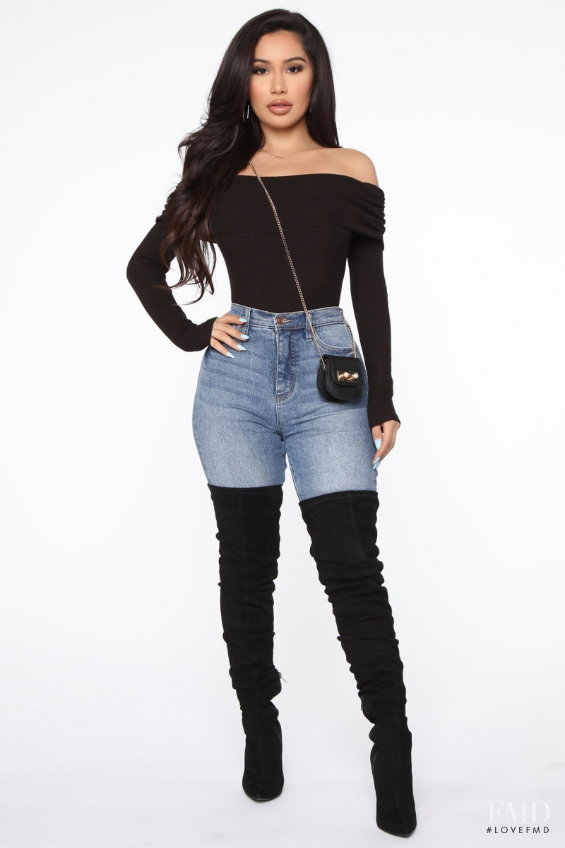 Janet Guzman featured in  the Fashion Nova catalogue for Fall 2020