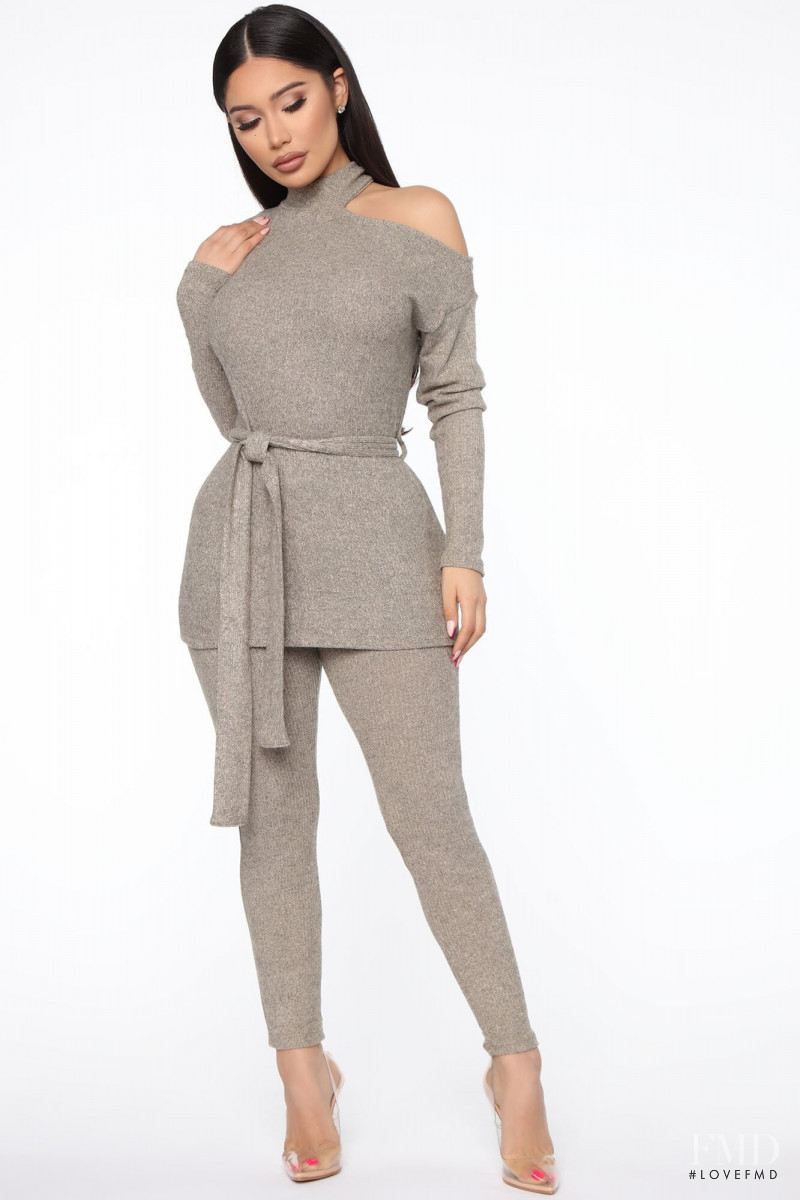 Janet Guzman featured in  the Fashion Nova catalogue for Fall 2020