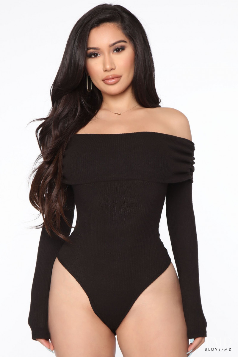 Janet Guzman featured in  the Fashion Nova catalogue for Fall 2020