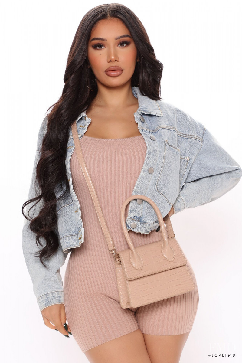 Janet Guzman featured in  the Fashion Nova catalogue for Fall 2020