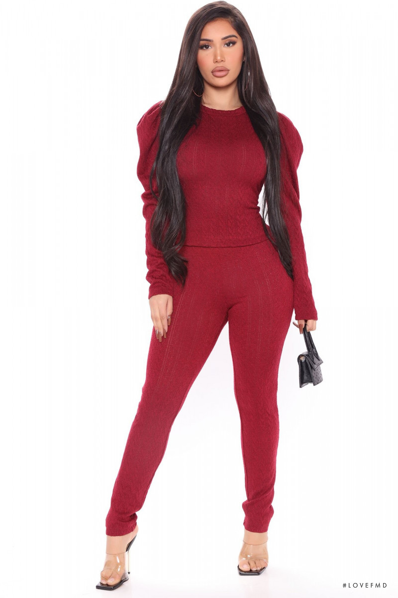 Janet Guzman featured in  the Fashion Nova catalogue for Fall 2020