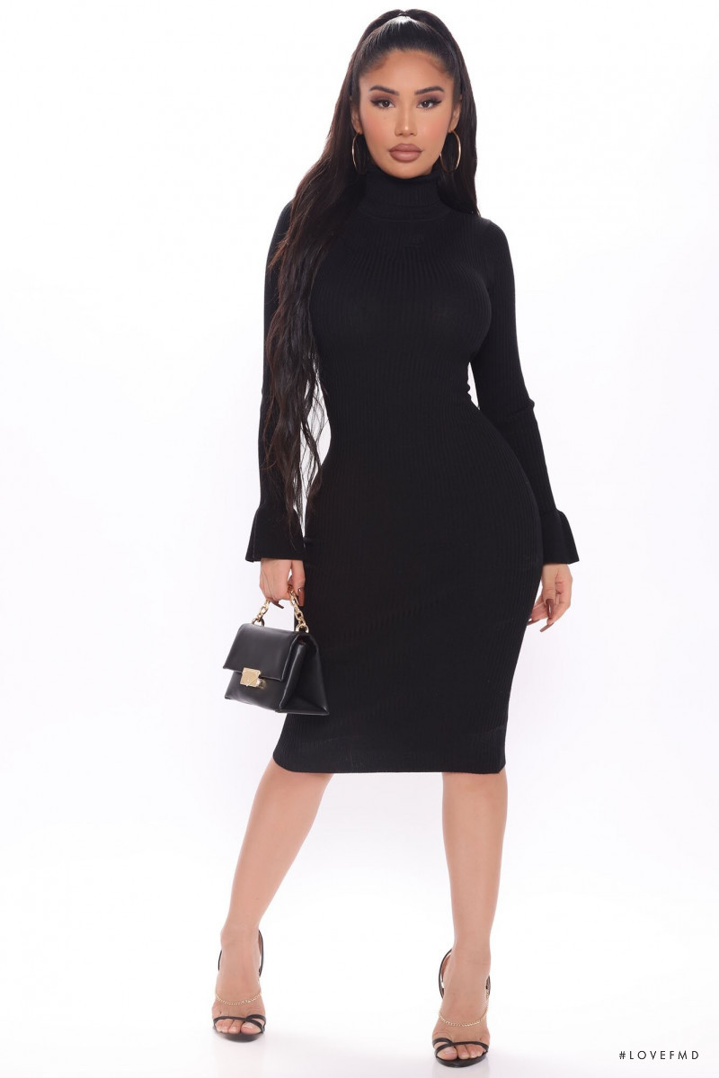 Janet Guzman featured in  the Fashion Nova catalogue for Fall 2020