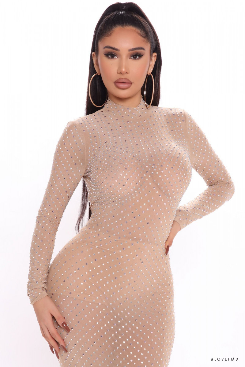 Janet Guzman featured in  the Fashion Nova catalogue for Fall 2020