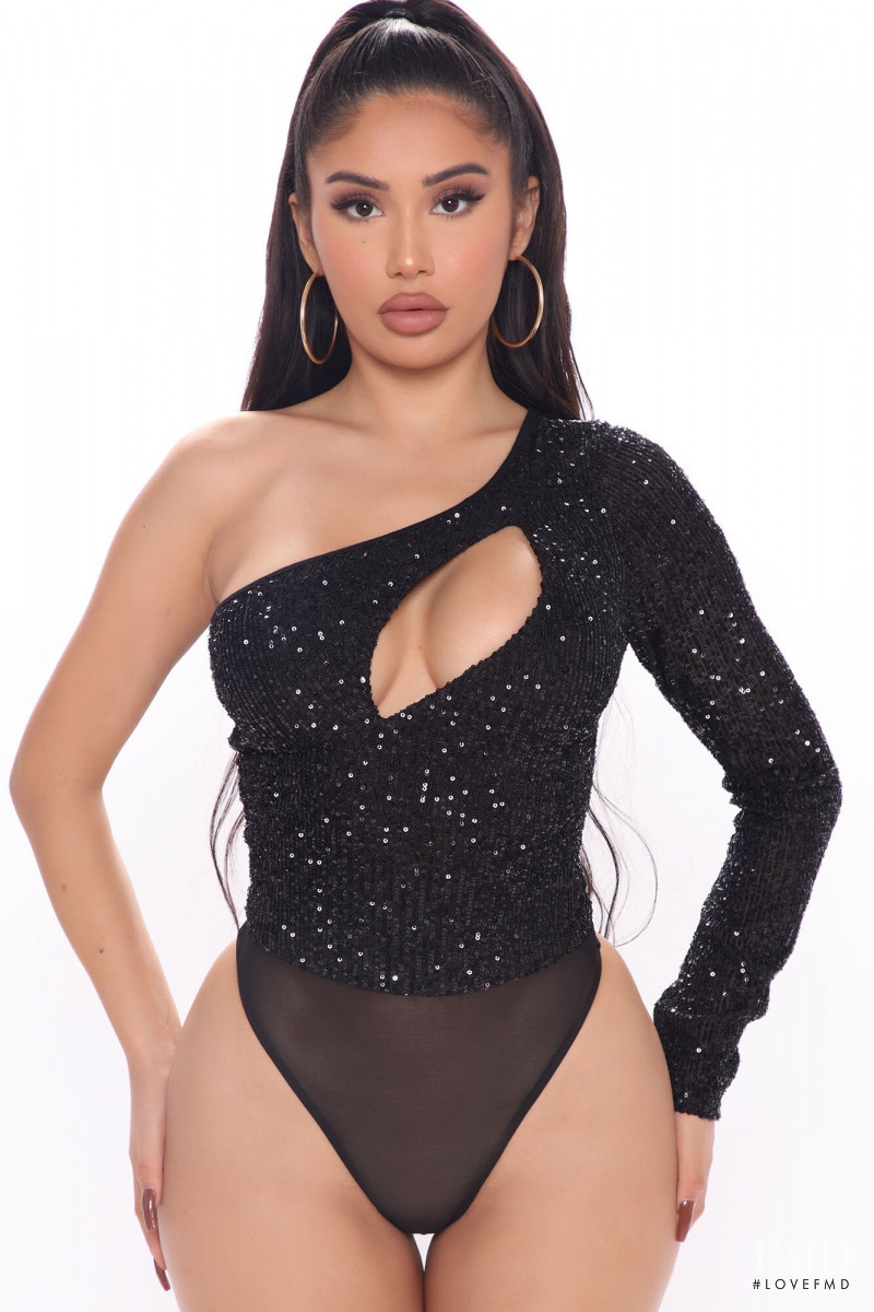 Janet Guzman featured in  the Fashion Nova catalogue for Fall 2020