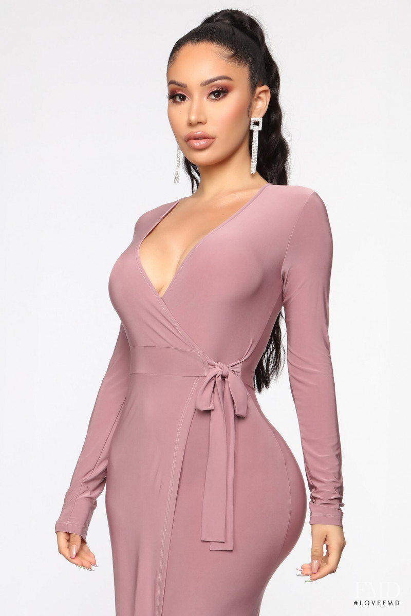 Janet Guzman featured in  the Fashion Nova catalogue for Fall 2020