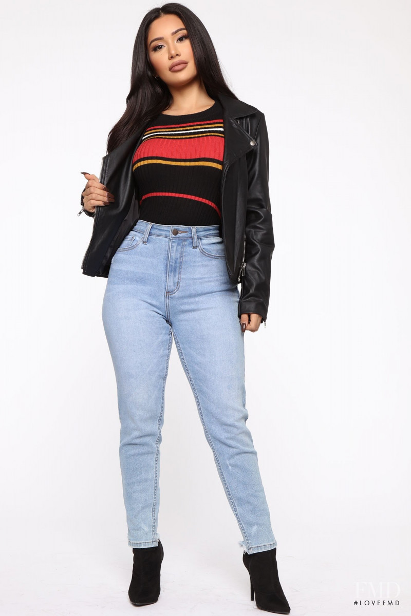 Janet Guzman featured in  the Fashion Nova catalogue for Fall 2020