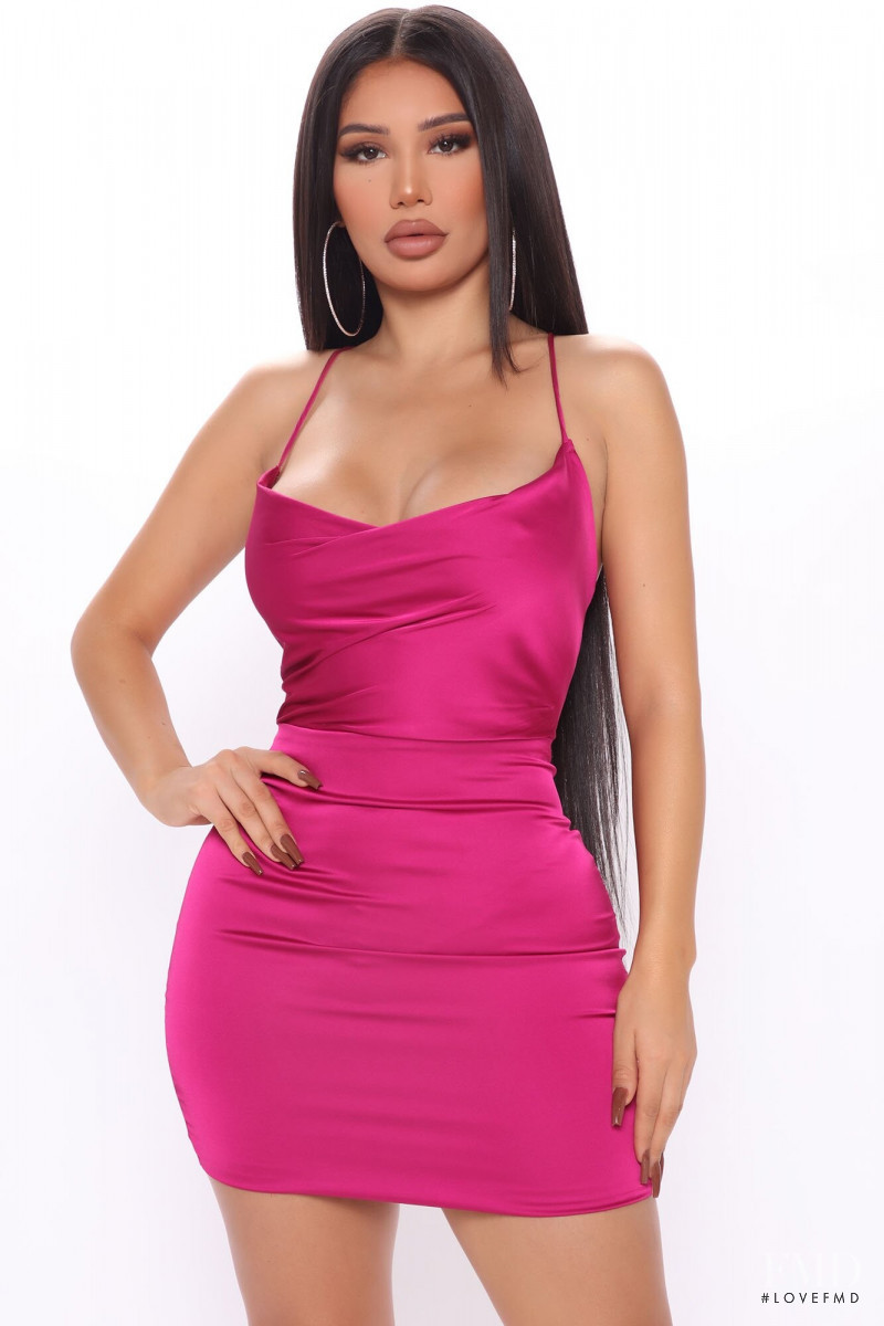 Janet Guzman featured in  the Fashion Nova catalogue for Fall 2020