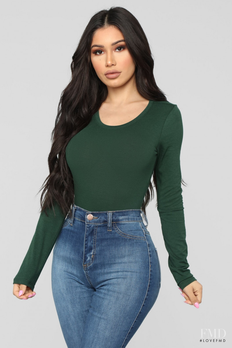 Janet Guzman featured in  the Fashion Nova catalogue for Fall 2020