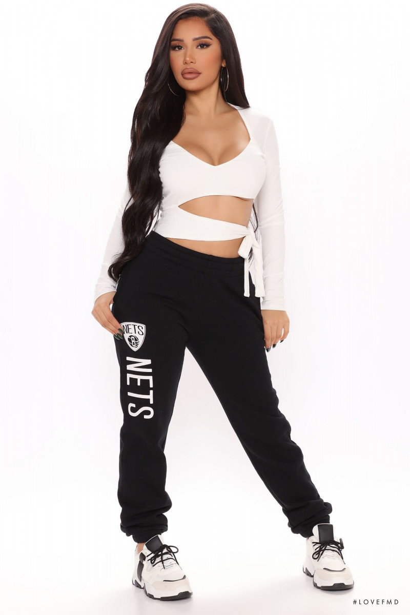 Janet Guzman featured in  the Fashion Nova catalogue for Fall 2020