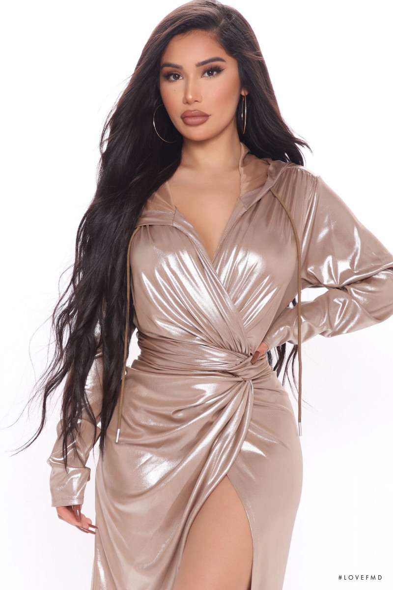 Janet Guzman featured in  the Fashion Nova catalogue for Fall 2020