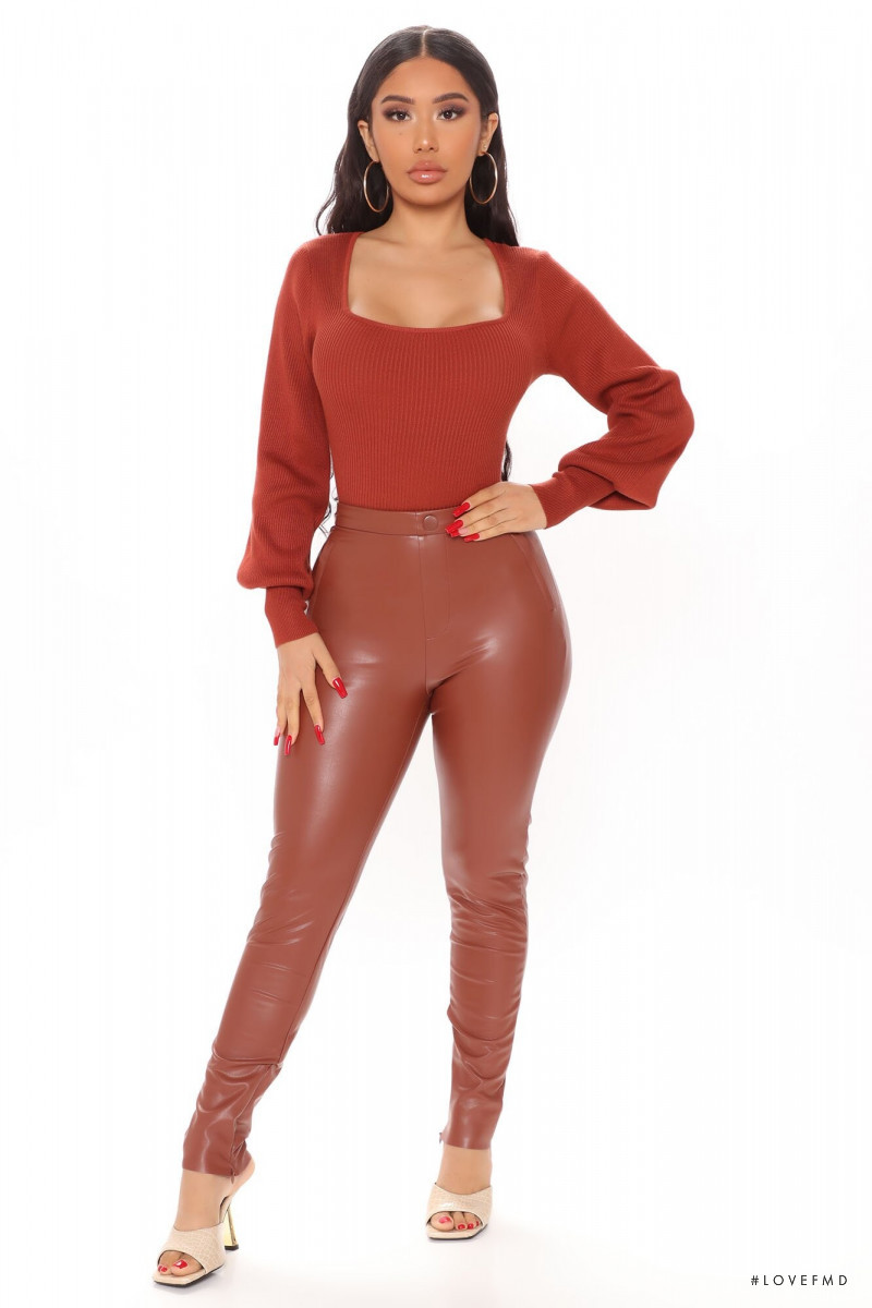 Janet Guzman featured in  the Fashion Nova catalogue for Fall 2020