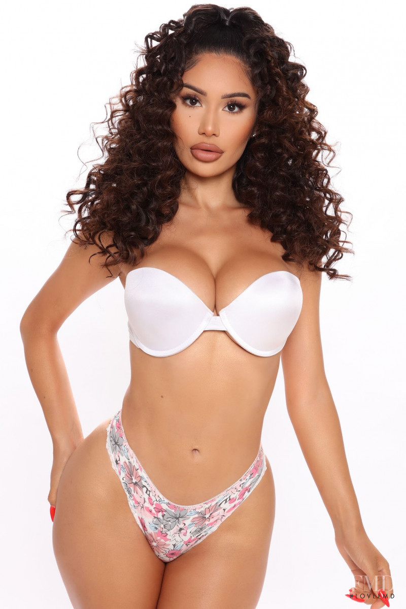 Janet Guzman featured in  the Fashion Nova catalogue for Spring/Summer 2021