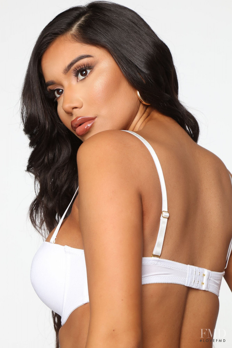 Janet Guzman featured in  the Fashion Nova catalogue for Spring/Summer 2021
