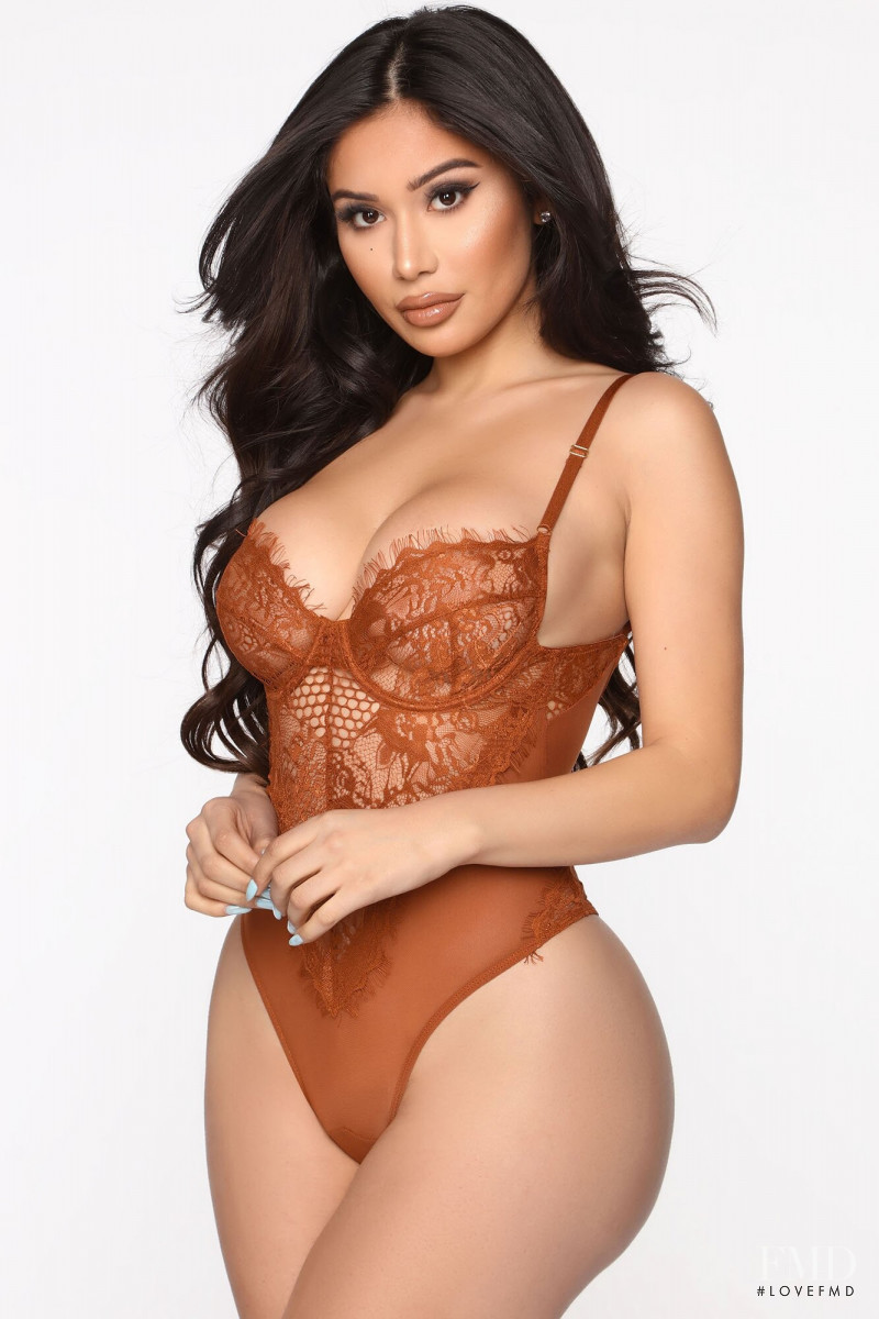 Janet Guzman featured in  the Fashion Nova catalogue for Spring/Summer 2021